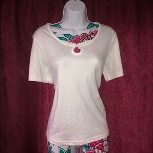 NWOT Blair White Key Hole Top